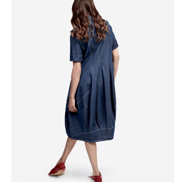 ALEMBIKA Barbie Wonderful Shirtdress in Blue Denim - 2 (U.S. 8-10) - Picture 2 of 12